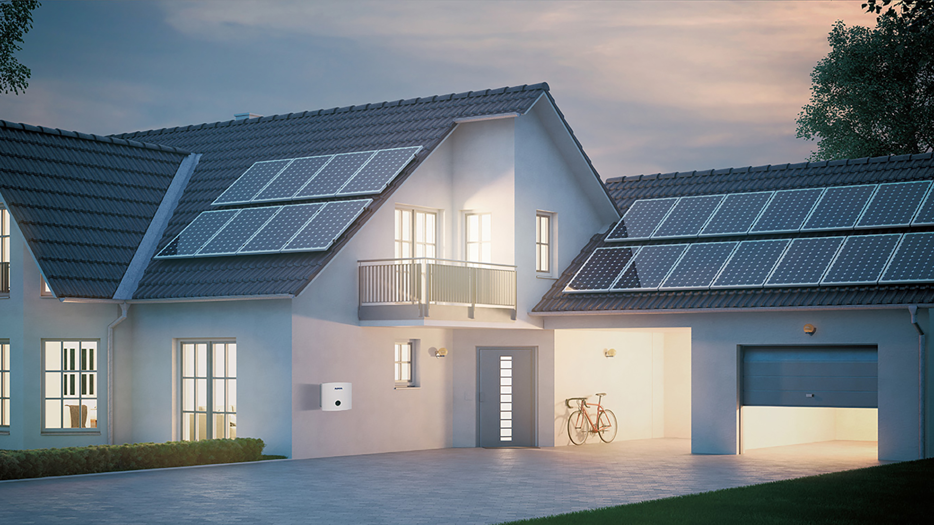 Solar panels background