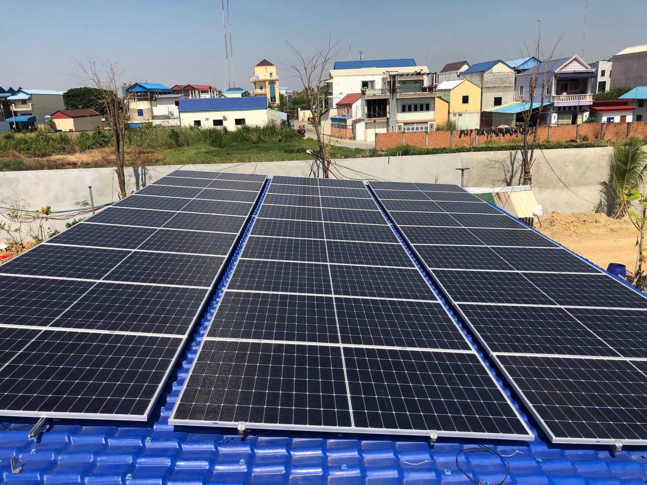 Solar panels background